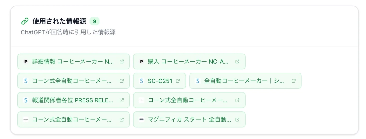 ChatGPTが参照した情報源