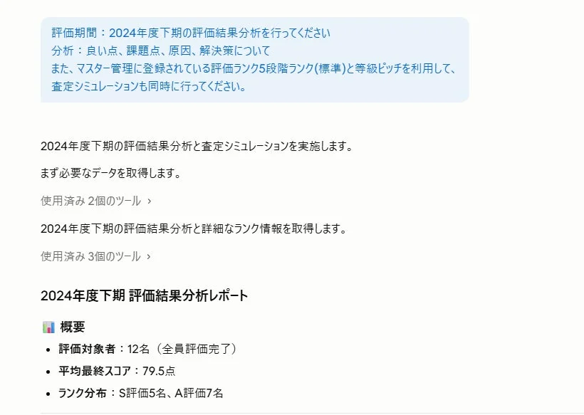 2024年度下期 評価結果分析レポート