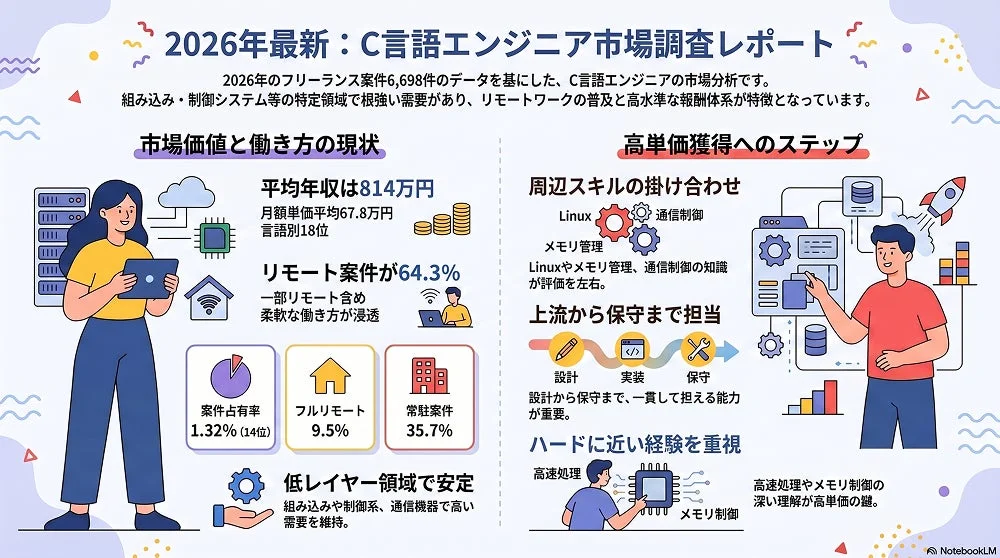 2026年のC言語エンジニア市場調査レポート