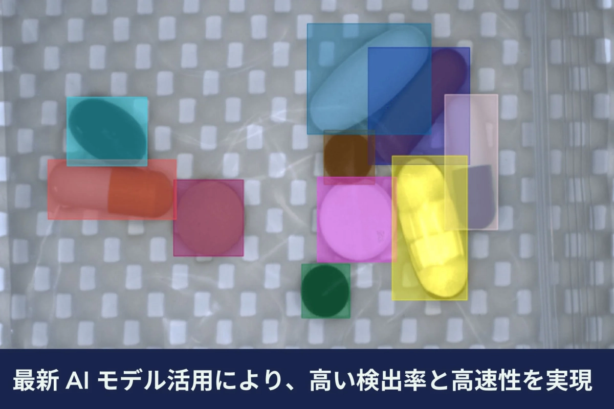 AIによるオブジェクト検出の様子