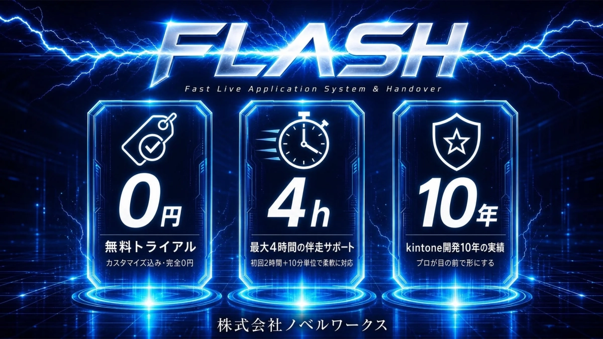 FLASH AI サービスで変わる3つの体験