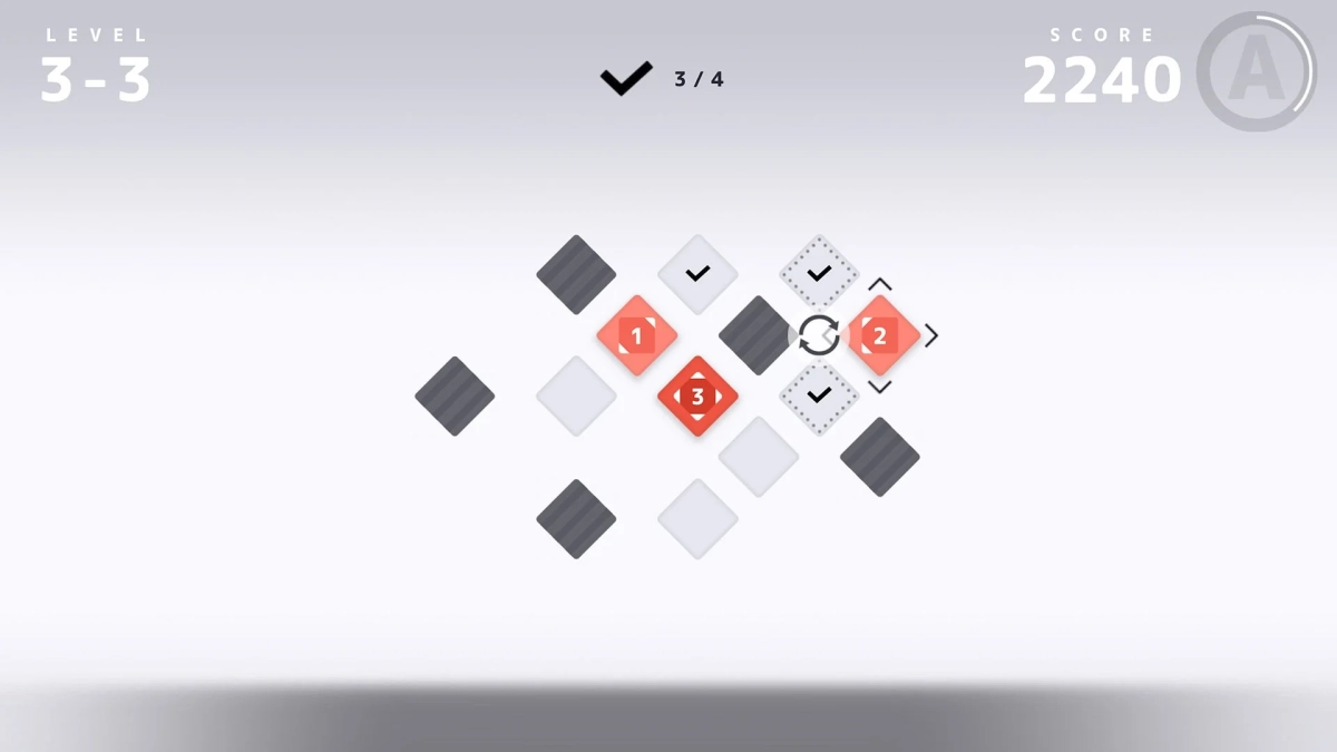 ゲーム内のパズル画面