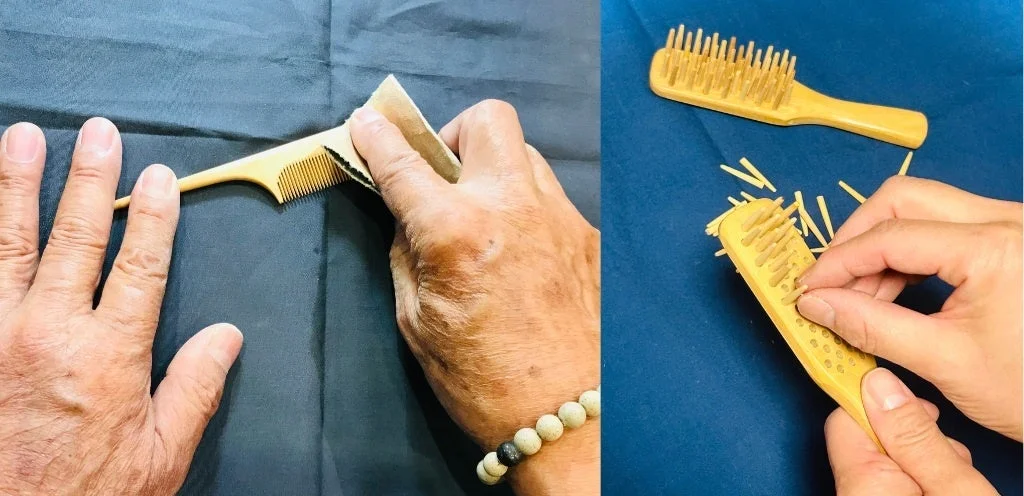 「つげ櫛」「耳かき」「つげブラシ」を作ろう